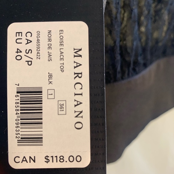 GUESS MARCIANO LACE TOP NWT - Picture 9 of 10